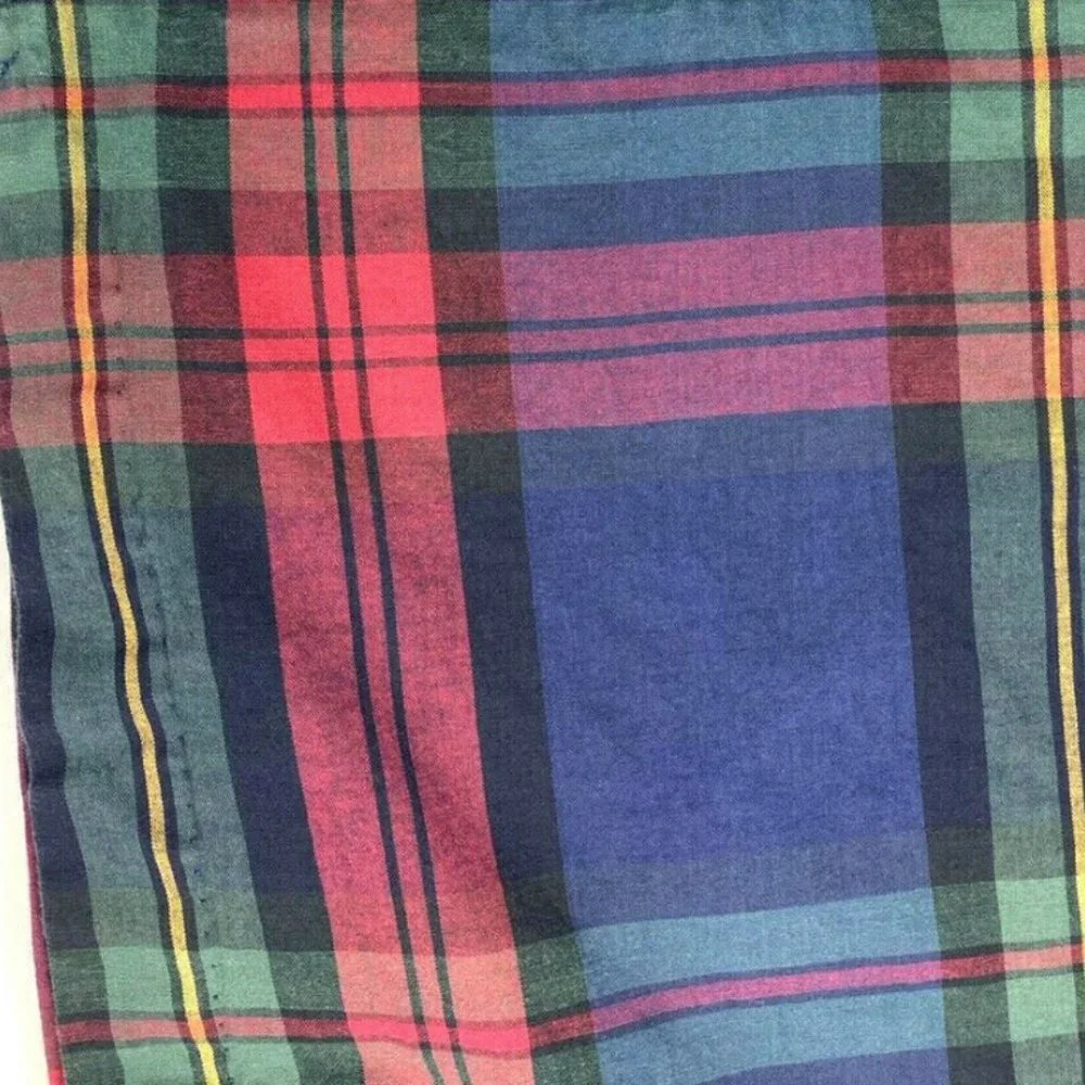Vintage 90s Luxury Curtains Drapes Valances Plaid